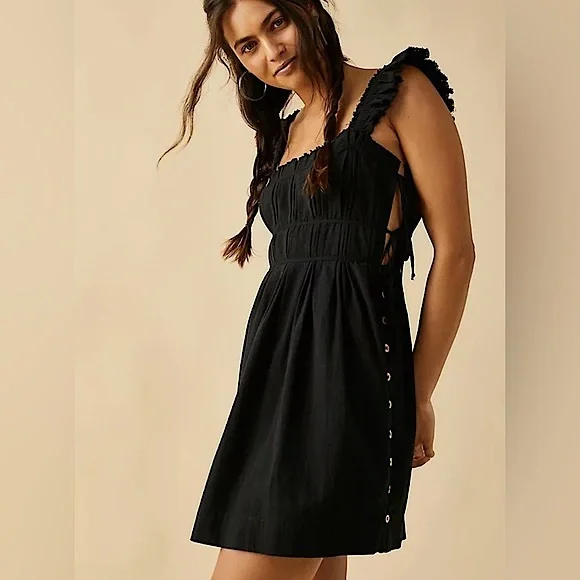 here comes the sun mini dress Here Comes The Sun Strapless Ruffled Mini Dress